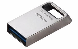 Kingston DataTraveler 128GB Micro 200MB/s metāla USB 3.2 Gen 1 zibatmiņa