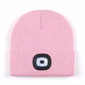 Cepure ar LED apgaismojumu rozā