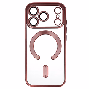 Metallic Magsafe maciņš iPhone 17 Pro Max rozā