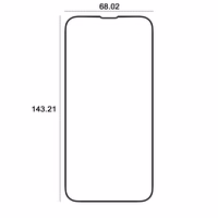 Etteri rūdīts stikls 9D priekš iPhone 13 / 13 Pro / 14 6,1"