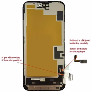 LTPO Soft OLED ekrāns iPhone 15 Plus, 60 Hz