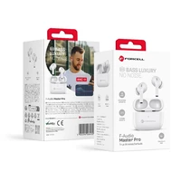 FORCELL F-AUDIO Master Pro bezvadu austiņas bluetooth TWS baltas