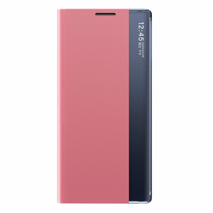Viedtālruņa vāciņš Sleep Case Samsung Galaxy A03s (166.5) ar statīvu - rozā