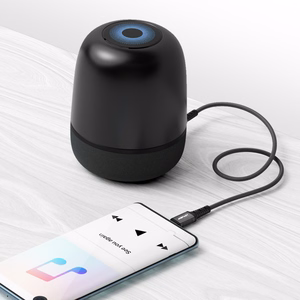 Acefast audio kabelis USB Type C - 3.5mm mini ligzda (vīriešu) 1.2m, AUX melns (C1-08 melns)