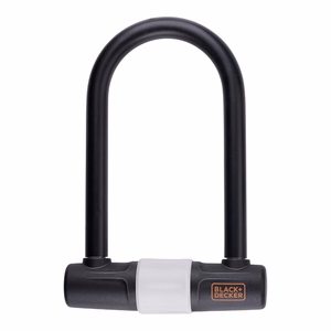 BLACK+DECKER U veida velosipēda slēdzene, 14 × 25 cm