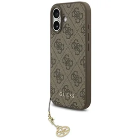 Guess 4G Charms Collection Magnētiskais viedtālruņa apvalks iPhone 17 - brūns