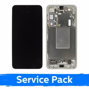 Ar Samsung S926 S24 Plus saderīgs LCD displejs ar rāmi / nefrīta zaļš / (servisa komplekts) +AR AKUMULATORU