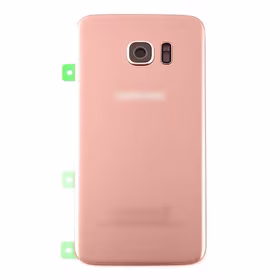 Aizmugurējais vāciņš Saderīgs ar Samsung G935F S7 Edge / Rose Zeltains / (ar camera lens) HQ