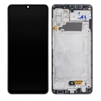 LCD ekrāns Samsung A325 A32 4G ar skārienjūtīgo ekrānu un rāmi oriģināls Awesome Black (servisa pakete)