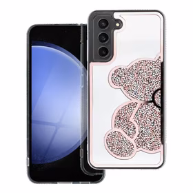 TEDDY BEAR viedtālruņa apvalks SAMSUNG A55 5G rozā