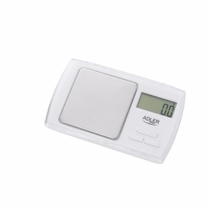 Adler AD 3161 – precīzijas svari, 0.5 kg, 0.01 g, balts