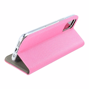 SENSITIVE grāmatas tipa viedtālruņa apvalks XIAOMI Redmi Note 14 4G (GLOBAL - 164,84mm x 78,15mm x 8,16mm) gaiši rozā