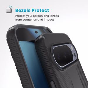 Speck Presidio2 Grip Magnet vāciņš ierīcei Google Pixel 10 Pro XL, “Black / Slate Grey” krāsā