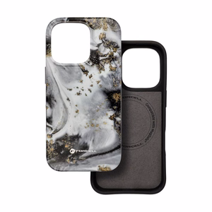 Case for iPhone 15 PRO MAX Forcell F-Protect Mirage compatible with Military Drop-Test silver fog