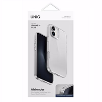 Uniq Air Fender viedtālruņa apvalks iPhone 16 Plus - caurspīdīgs