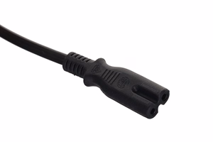 SAVIO Power cable 2pin (M) 3m CL-105 melns