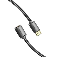 HDMI 2.0 vīrišķā uz HDMI 2.0 sievišķā pagarinājuma kabelis Vention AHCBJ 5 m, 4K 60 Hz, (melns)