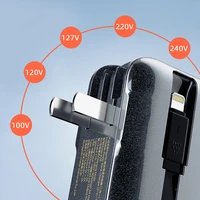 Dudao K25 2in1 10000mAh 3-spraudņu portatīvais lādētājs - pelēks