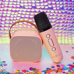 Maxlife Bluetooth karaoke skaļrunis MXKS-100 rozā krāsā