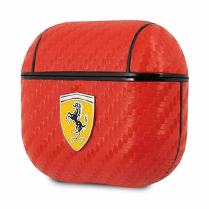 Ferrari FESA3CARE AirPods 3 cover red/red On Track PU Carbon
