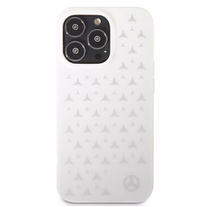 Mercedes Silver Stars Pattern чехол для iPhone 13 Pro / iPhone 13 - белый