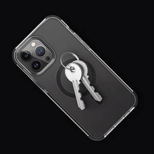 Uniq Combat viedtālruņa apvalks iPhone 14 Pro Max 6.7" ar Magclick uzlādi - melna / betona pelēka