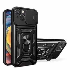 Hybrid Armor Camshield viedtālruņa apvalks Motorola Moto G62 5G bruņu apvalks ar kameras vāciņu melns