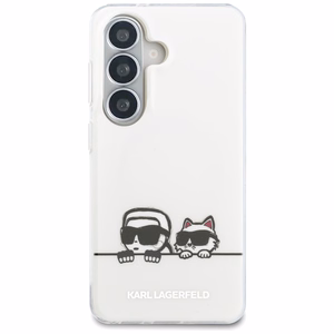 Karl Lagerfeld чехол IML Peekaboo Karl&Choupette MagSafe для Samsung Galaxy S26 Plus прозрачный