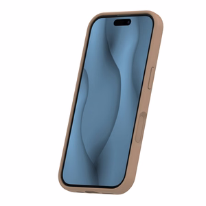 Silicone Thin Mag case for iPhone 17 6,3" brown