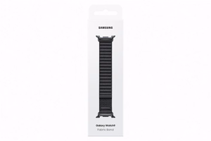 Samsung SVL33LK Fabric Band (M/L) auduma siksniņa Galaxy Watch9 un Galaxy Watch8 pulksteņiem, melna
