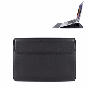 Devia portatīvā datora soma / MacBook statīva soma ultra-plāna 13,3'' ūdensizturīga PU ādas melna