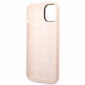 Guess GUHCP14MSLTGP iPhone 14 Plus 6.7 "rozā/rozā cietais apvalks Silicone Triangle