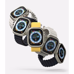 Ringke Slim 2-pack Case for Apple Watch Ultra 1/2 (49mm) - Clear & Titanium