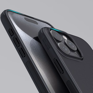 Nillkin Super Frosted Shield Pro vāciņš iPhone 16 Pro Max - melns