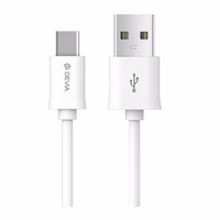 Devia kabelis Smart EC066 USB - USB-C 2,0 m 2,1A balts