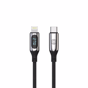 Forever LCD kabelis USB-C - Lightning 1,0 m 27W melns