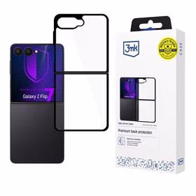 3mk Satin Armor Viedtālruņa apvalks+ Samsung Galaxy Z Flip 7 - caurspīdīgs melns