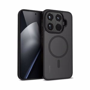 Crong Hybrid Matte Magnetic MagSafe vāciņš ierīcei Xiaomi 15T Pro, melns
