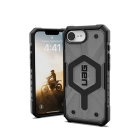 UAG Pathfinder caurspīdīgs Magnētiskais viedtālruņa apvalks iPhone 16e - pelēks/melns