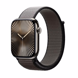 Crong Nylon Apple Watch sporta siksniņa, 44/45/46/49 mm, nakts pelēka