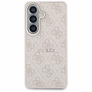 Guess maciņš 4G Embossed Ring MagSafe priekš Samsung Galaxy S26 rozā