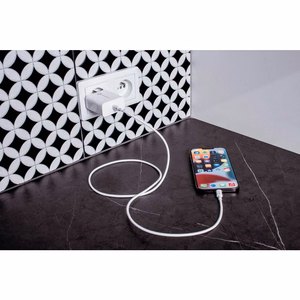 Зарядное устройство Forcell F-Energy USB C QC4.0 PD 3A 20W + кабель USB C - Lightning TFK-TC-20WPD белое