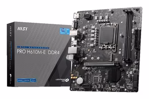 MSI PRO H610M-E DDR4 mātesplate Intel H610 LGA 1700 micro ATX