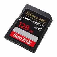 Atmiņas karte SanDisk Extreme Pro SDXC 128GB 200/90 MB/s UHS-I U3 (SDSDXXD-128G-GN4IN)