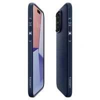Spigen Liquid Air viedtālruņa apvalks iPhone 15 Pro Max - zils