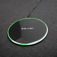 Blavec indukcijas lādētājs BQI-07 Qi 15W UniCharge (BQI07-QIB) melns stikls