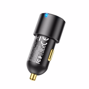 Auto lādētājs Hoco NZ6 PD45W 2xType-C/1xUSB-A melns