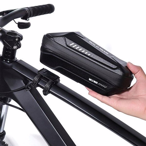 WILDMAN ceļojumu soma velosipēda rāmim ar rāvējslēdzēju, 1L, XS5, melna