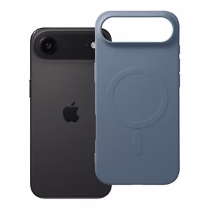 Case for iPhone 17 AIR Silicone Mag Cover compatible with MagSafe (big hole) light blue