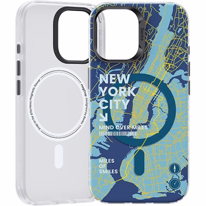 Benks Magnētiskais City New York viedtālruņa apvalks Iphone 16 Plus